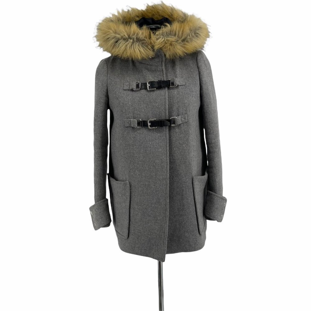 Maje designer coat Gray wool coat 36 small